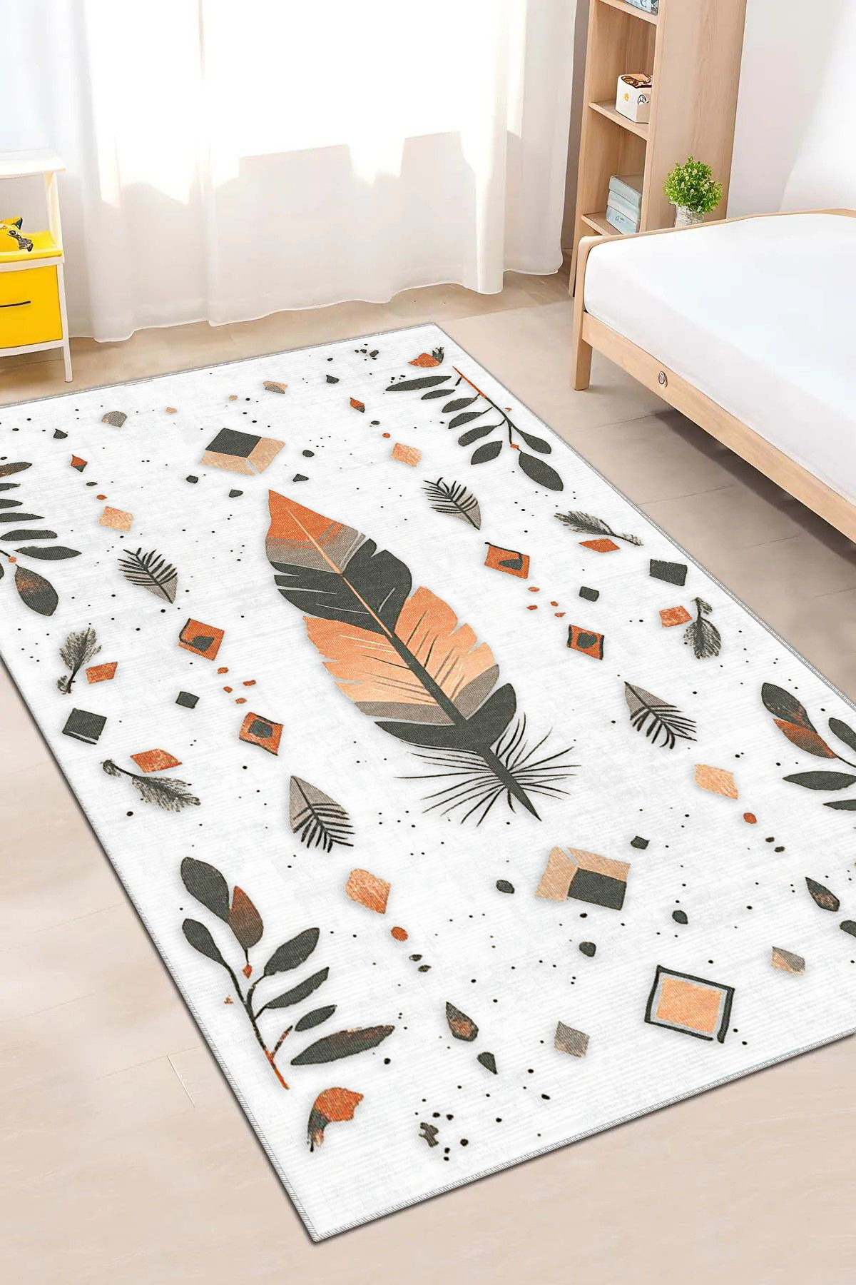 Papua Baskılı Kaymaz Taban Halı & Yolluk