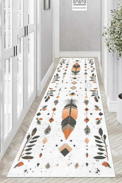 Papua Baskılı Kaymaz Taban Halı & Yolluk