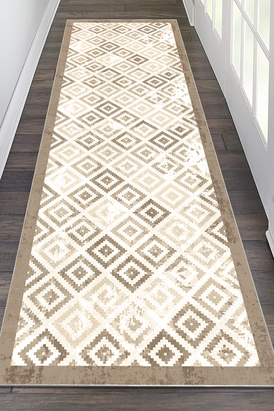 Petek Kahve Yeni Nesil Baskılı Halı & Yolluk