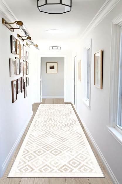 Petek Krem Yeni Nesil Baskılı Halı & Yolluk