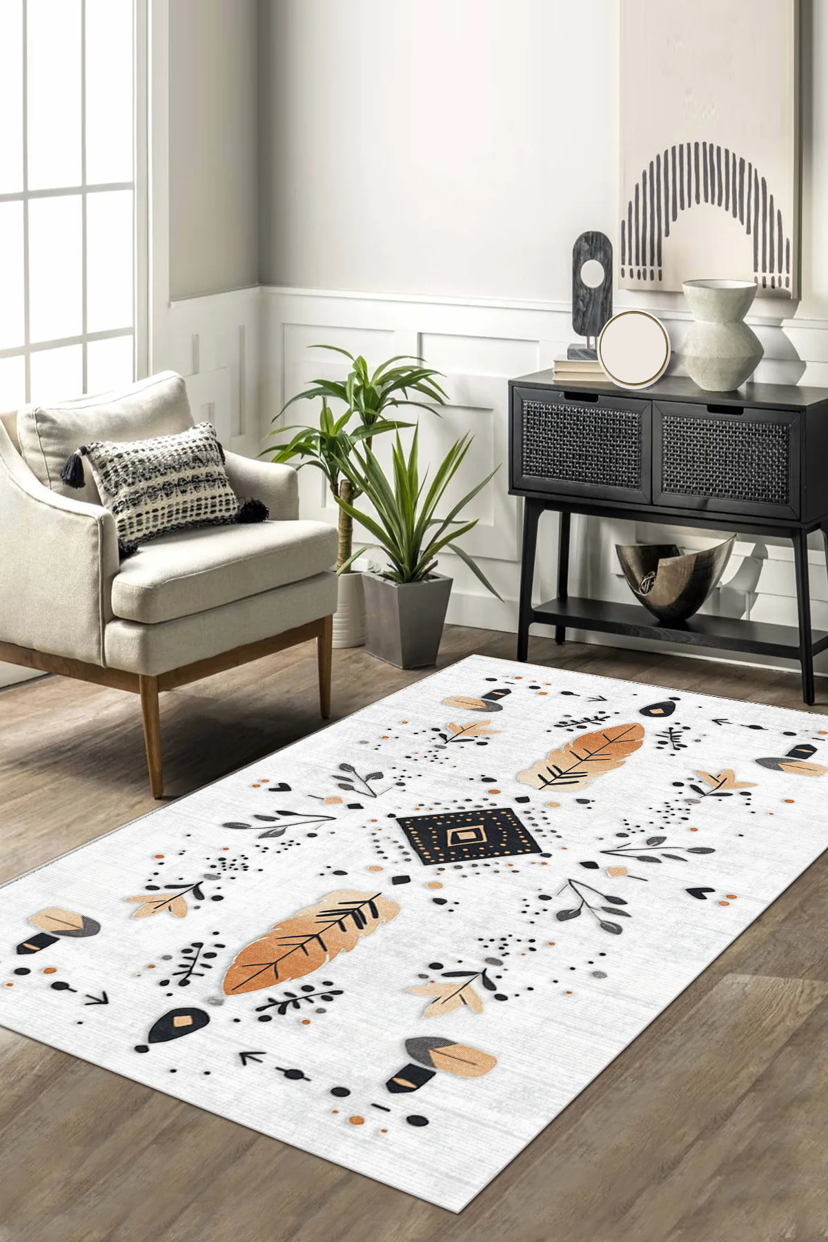 Polezya Baskılı Kaymaz Taban Halı & Yolluk