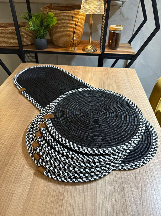 6 Adet American Servis SupLa Ve Runner Siyah