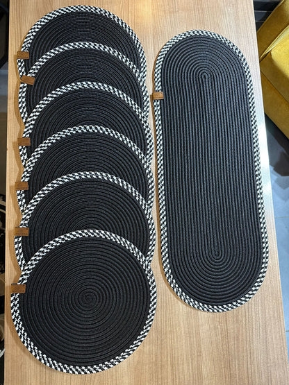 6 Adet American Servis SupLa Ve Runner Siyah