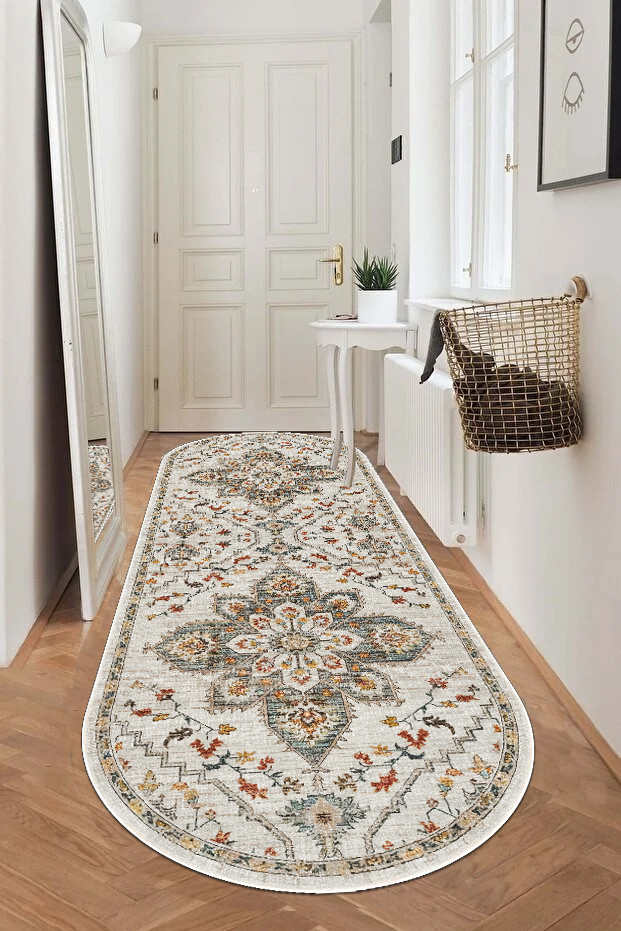 Vintage Oval Yeni Nesil Baskılı Halı & Yolluk