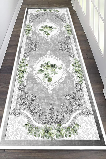 Gülbahar yeşil Yeni Nesil Baskılı Halı & Yolluk