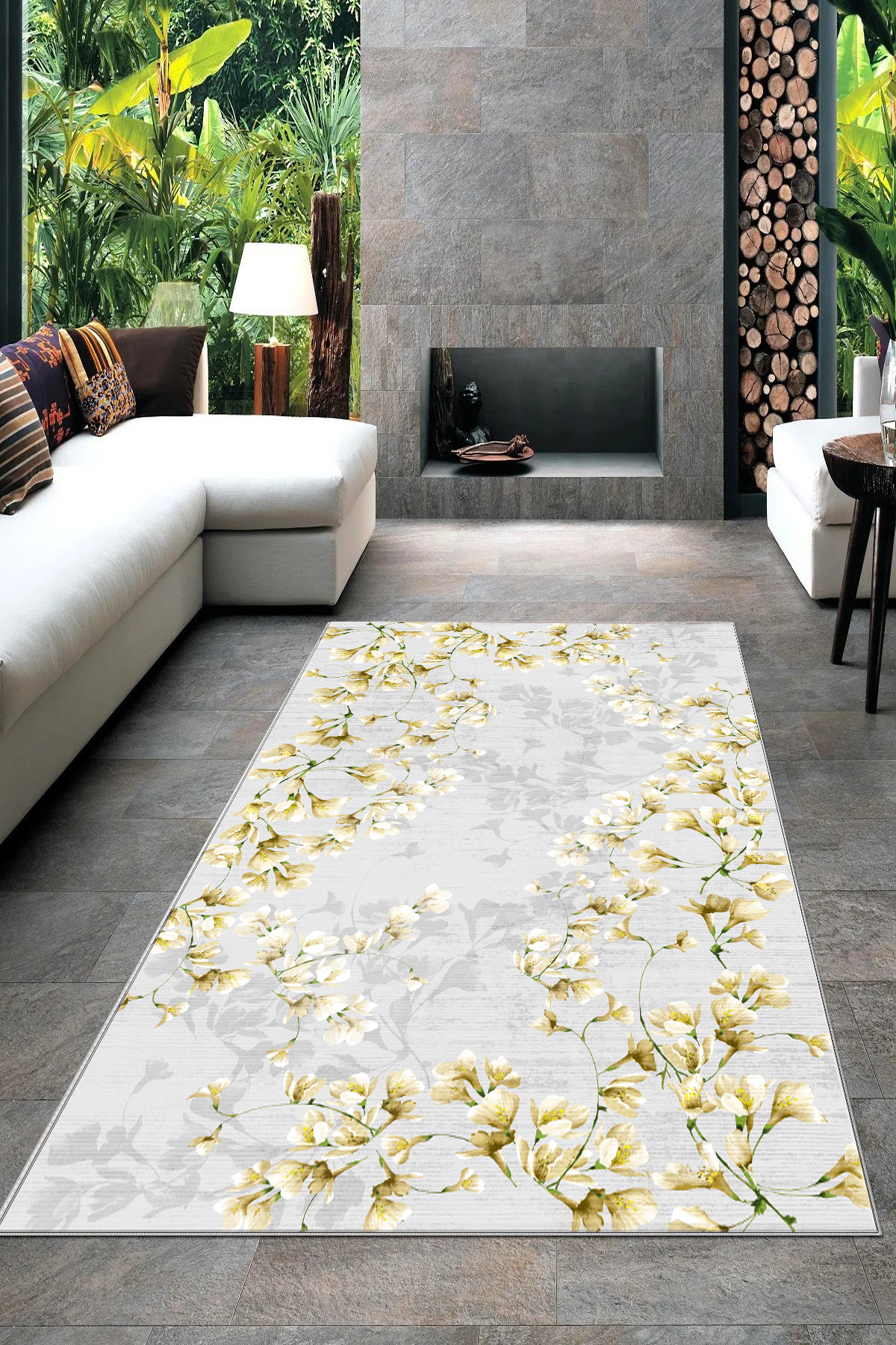 Zarif Hardal Yeni Nesil Baskılı Halı & Yolluk