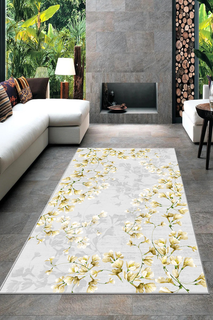 Zarif Hardal Yeni Nesil Baskılı Halı & Yolluk