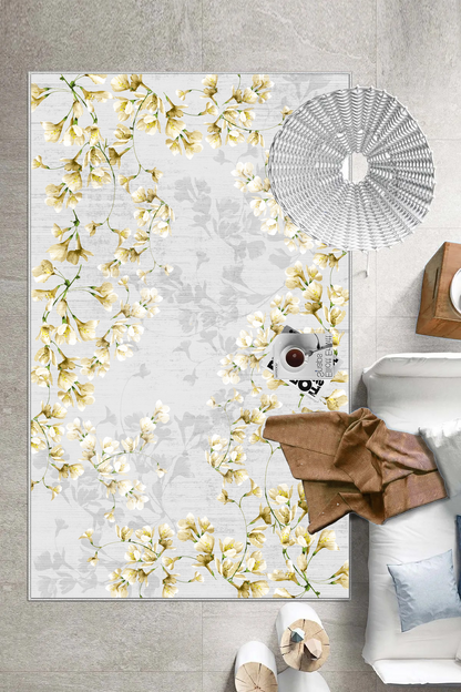 Zarif Hardal Yeni Nesil Baskılı Halı & Yolluk